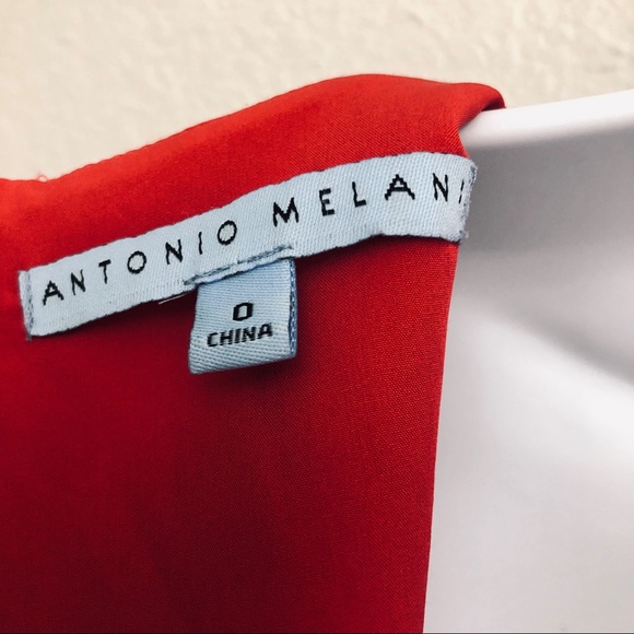 Antonio Melani Red Fit Flare Midi dress size 0 - Picture 8 of 13